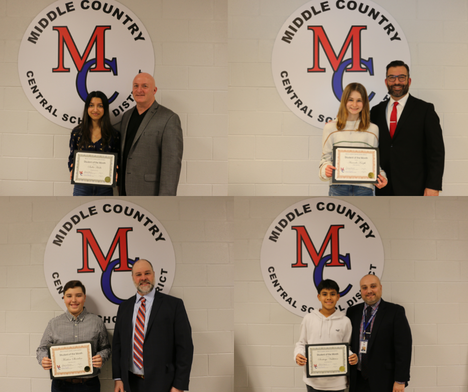 Middle Country Central School District’s February Student of the Month