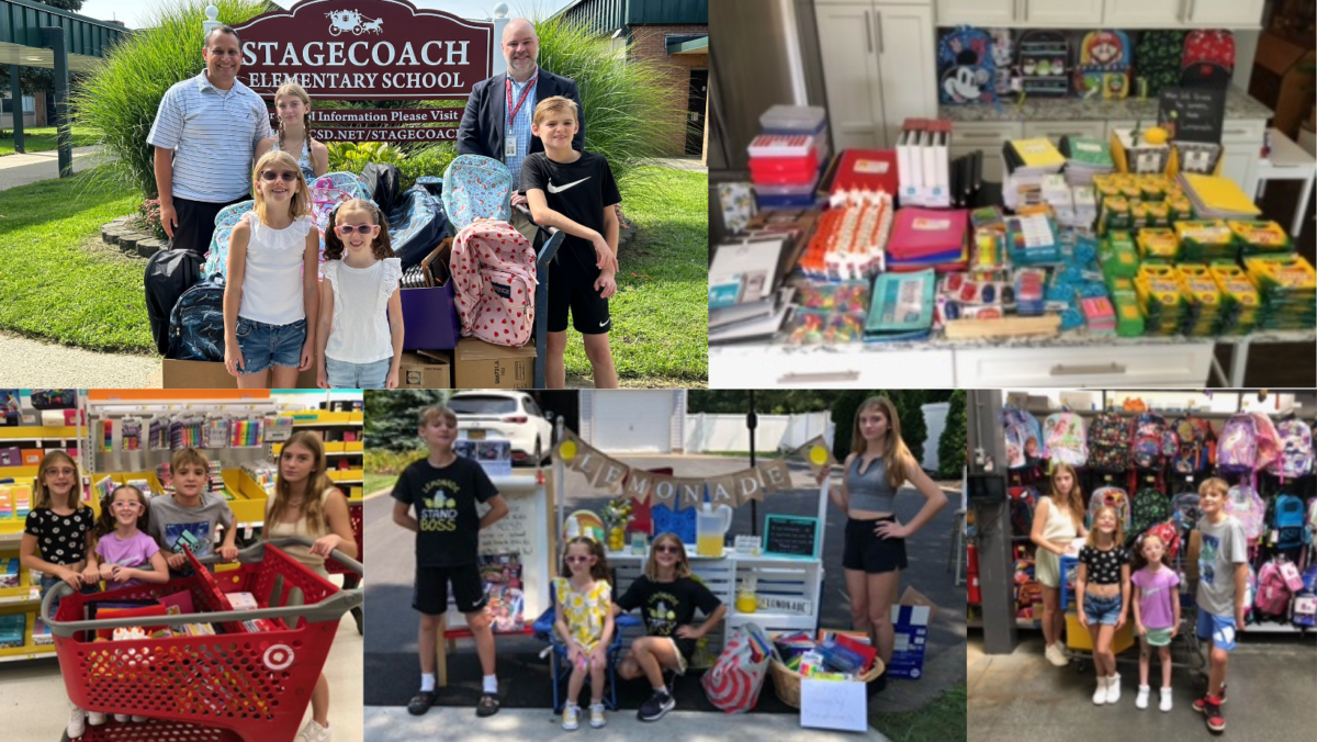 Muccio Siblings Donate $504 in School Supplies to Middle Country Central School District