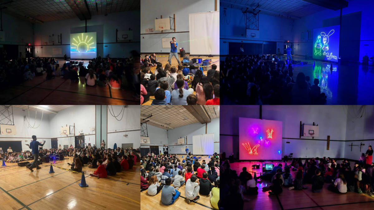 New Lane Elementary School Hosts Anti-Bullying Laser Light Show, Inspiring Students to Do the Right Thing