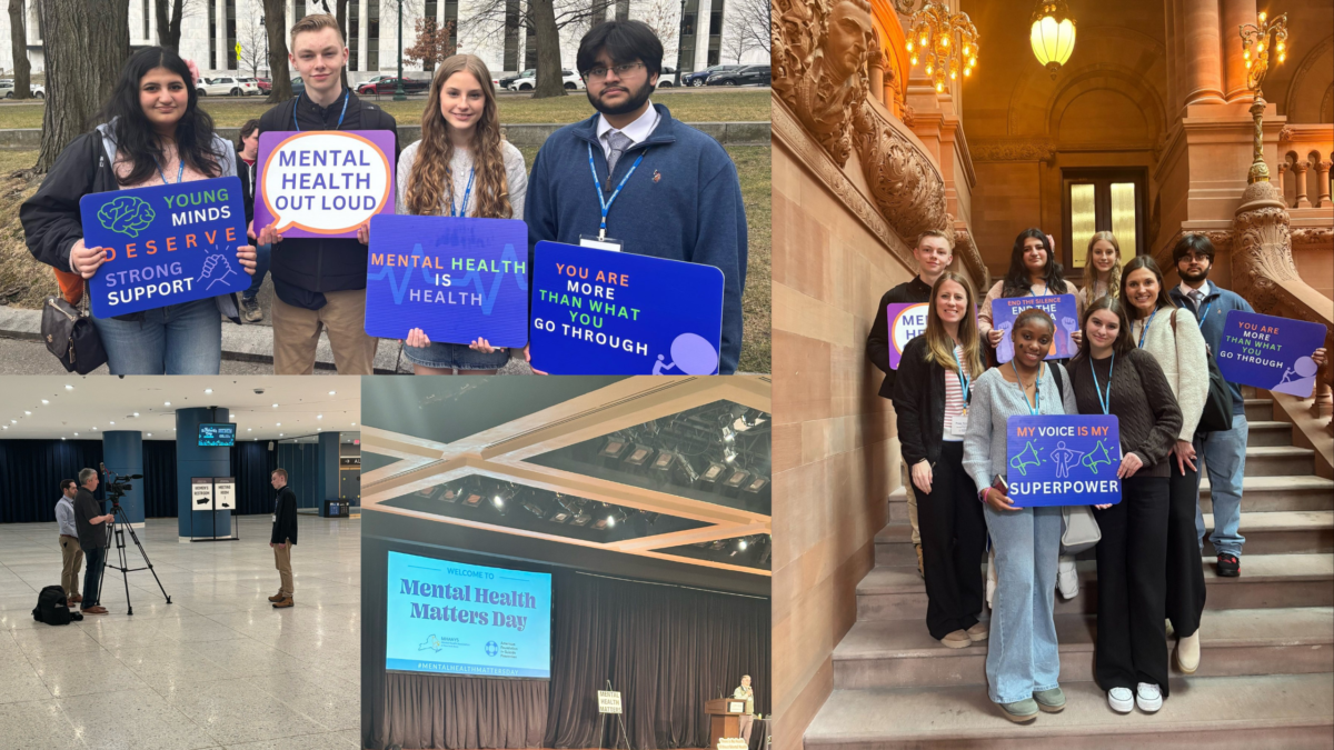 Newfield High School and Centereach High School Students Advocate for Youth Mental Health in Albany